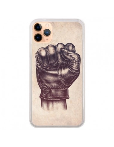 Coque iPhone 11 Pro Max Fight Poing Cuir - Lassana