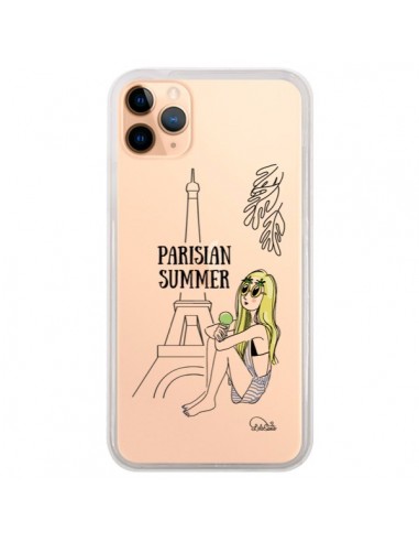 Coque iPhone 11 Pro Max Parisian Summer Ete Parisien Transparente - Lolo Santo