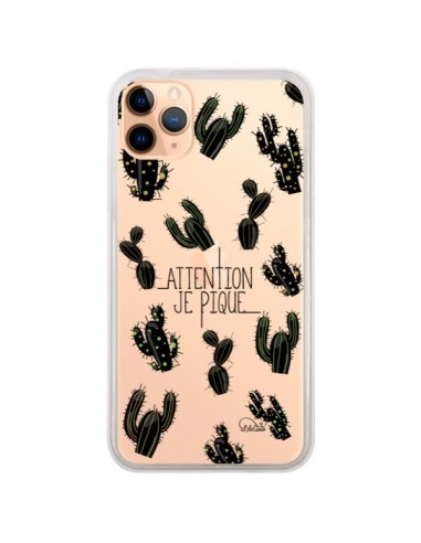 Coque iPhone 11 Pro Max Cactus Je Pique Transparente - Lolo Santo