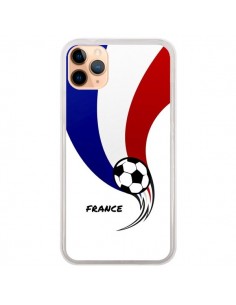 Coque iPhone 11 Pro Max Equipe France Ballon Football -...