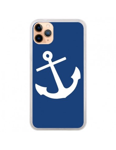 Coque iPhone 11 Pro Max Ancre Navire Navy Blue Anchor - Mary Nesrala
