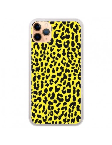 Coque iPhone 11 Pro Max Leopard Jaune - Mary Nesrala