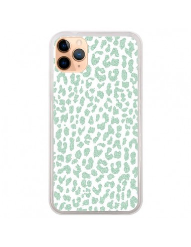 Coque iPhone 11 Pro Max Leopard Menthe Mint - Mary Nesrala
