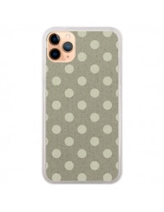 Coque iPhone 11 Pro Max Pois Polka Camel - Mary Nesrala