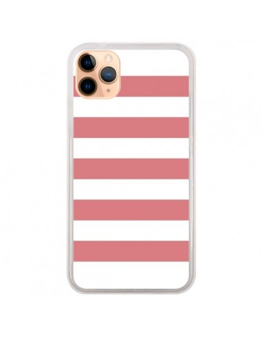 Coque iPhone 11 Pro Max Bandes Corail - Mary Nesrala