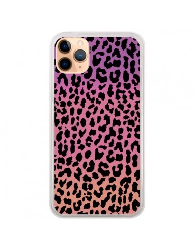Coque iPhone 11 Pro Max Leopard Hot Rose Corail - Mary Nesrala