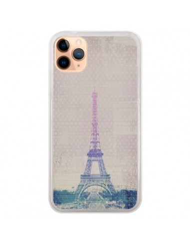 Coque iPhone 11 Pro Max I love Paris Tour Eiffel - Mary Nesrala