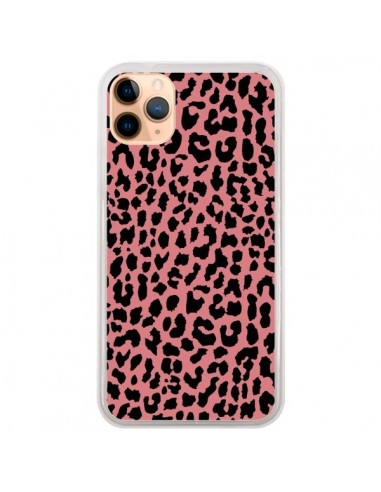 Coque iPhone 11 Pro Max Leopard Corail Neon - Mary Nesrala