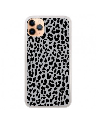 Coque iPhone 11 Pro Max Leopard Gris Neon - Mary Nesrala