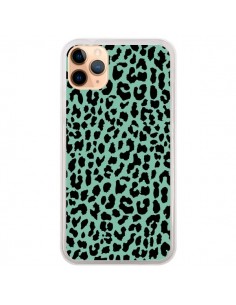 Coque iPhone 11 Pro Max Leopard Mint Vert Neon - Mary...