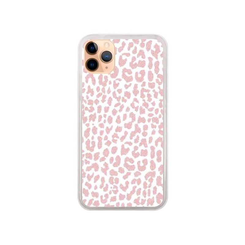 Coque iPhone 11 Pro Max Leopard Rose Corail - Mary Nesrala