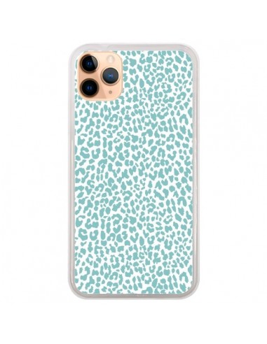 Coque iPhone 11 Pro Max Leopard Turquoise - Mary Nesrala