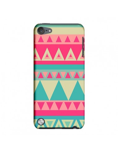 Coque Azteque Rose Vert pour iPod Touch 5 - Eleaxart