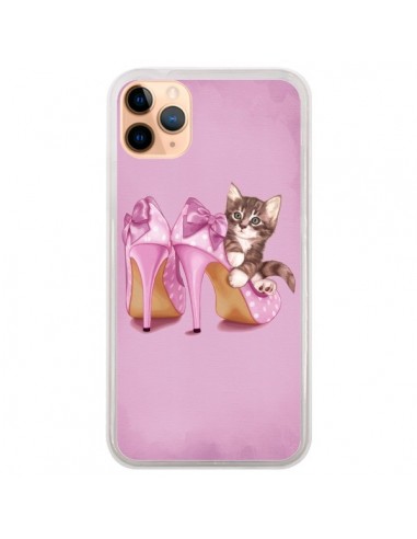 Coque iPhone 11 Pro Max Chaton Chat Kitten Chaussure Shoes - Maryline Cazenave