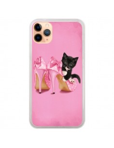 Coque iPhone 11 Pro Max Chaton Chat Noir Kitten Chaussure...