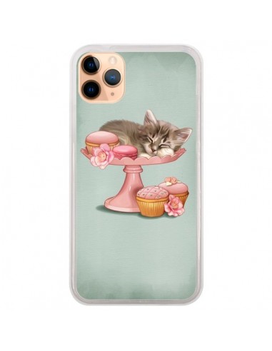 Coque iPhone 11 Pro Max Chaton Chat Kitten Cookies Cupcake - Maryline Cazenave