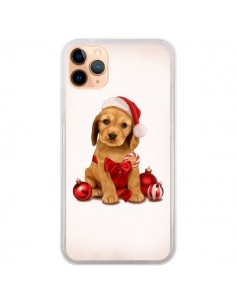 Coque iPhone 11 Pro Max Chien Dog Pere Noel Christmas...