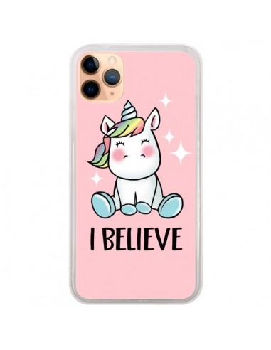 Coque iPhone 11 Pro Max Licorne I Believe - Maryline Cazenave