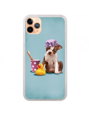 Coque iPhone 11 Pro Max Chien Dog Canard Fille - Maryline Cazenave