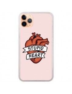 Coque iPhone 11 Pro Max Stupid Heart Coeur - Maryline...