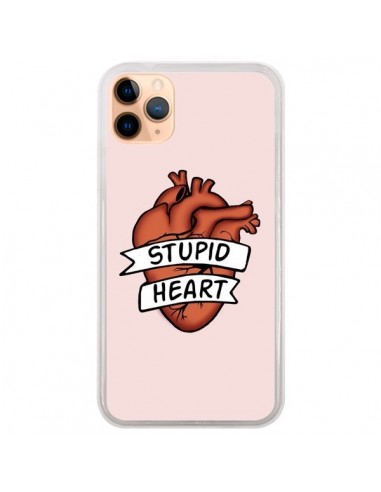 Coque iPhone 11 Pro Max Stupid Heart Coeur - Maryline Cazenave