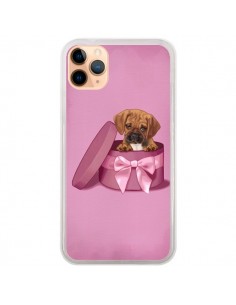 Coque iPhone 11 Pro Max Chien Dog Boite Noeud Triste -...