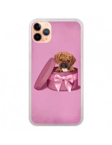 Coque iPhone 11 Pro Max Chien Dog Boite Noeud Triste - Maryline Cazenave