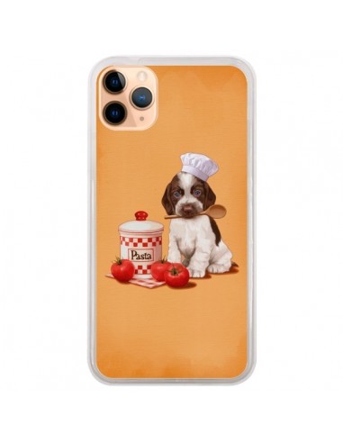 Coque iPhone 11 Pro Max Chien Dog Pates Pasta Cuisinier - Maryline Cazenave