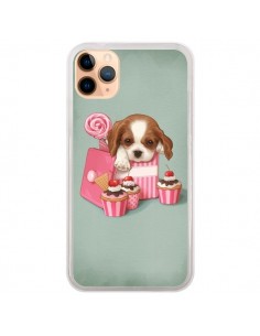 Coque iPhone 11 Pro Max Chien Dog Cupcake Gateau Boite -...