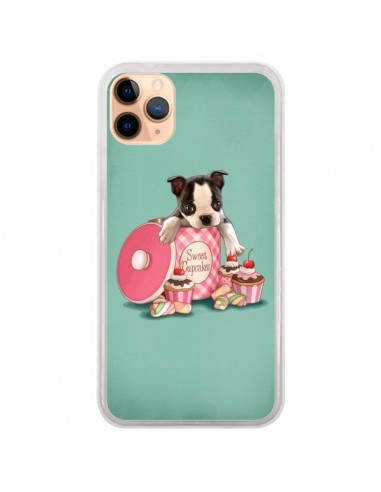 Coque iPhone 11 Pro Max Chien Dog Cupcakes Gateau Boite - Maryline Cazenave