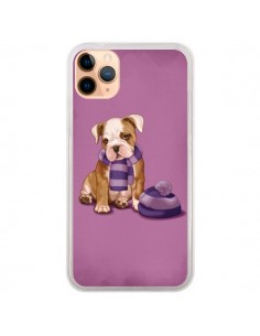 Coque iPhone 11 Pro Max Chien Dog Echarpe Bonnet Froid...