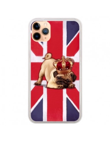 Coque iPhone 11 Pro Max Chien Dog Anglais UK British Queen King Roi Reine - Maryline Cazenave