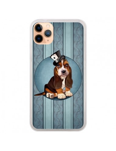 Coque iPhone 11 Pro Max Chien Dog Jeu Poket Cartes - Maryline Cazenave