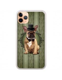 Coque iPhone 11 Pro Max Chien Dog Bulldog Noeud Papillon...