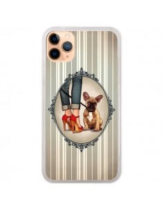 Coque iPhone 11 Pro Max Lady Jambes Chien Dog - Maryline...