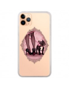 Coque iPhone 11 Pro Max Lady Jambes Chien Bulldog Dog...