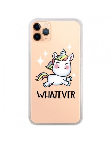 Coque iPhone 11 Pro Max Licorne Whatever Transparente - Maryline Cazenave