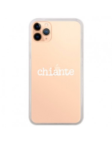 Coque iPhone 11 Pro Max Chiante Blanc Transparente - Maryline Cazenave
