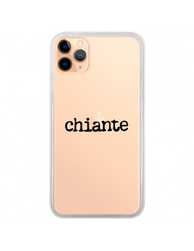 Coque iPhone 11 Pro Max Chiante Noir Transparente - Maryline Cazenave
