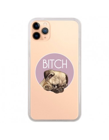 Coque iPhone 11 Pro Max Bulldog Bitch Transparente - Maryline Cazenave