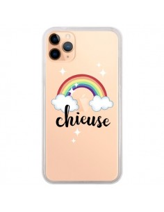 Coque iPhone 11 Pro Max Chieuse Arc En Ciel Transparente...