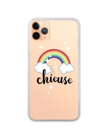 Coque iPhone 11 Pro Max Chieuse Arc En Ciel Transparente - Maryline Cazenave