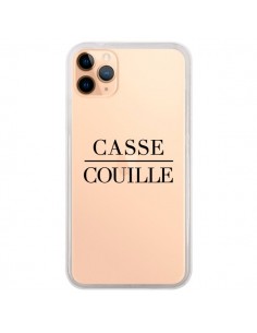 Coque iPhone 11 Pro Max Casse Couille Transparente -...