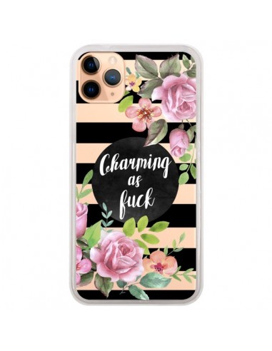 Coque iPhone 11 Pro Max Charming as Fuck Fleurs Transparente - Maryline Cazenave