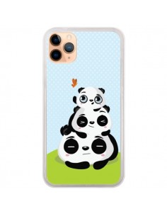 Coque iPhone 11 Pro Max Panda Famille - Maria Jose Da Luz