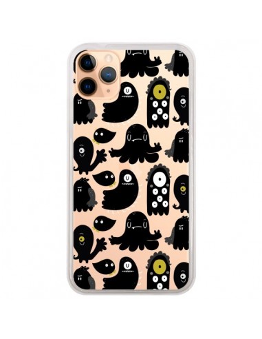 Coque iPhone 11 Pro Max Monsters Monstres Pattern Transparente - Maria Jose Da Luz