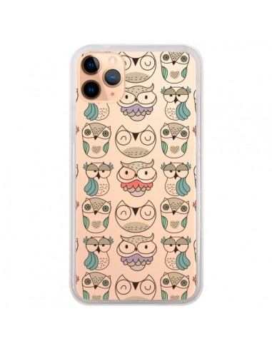 Coque iPhone 11 Pro Max Chouettes Owl Hibou Transparente - Maria Jose Da Luz