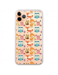 Coque iPhone 11 Pro Max Renard Ecureuil Lapin Hibou...