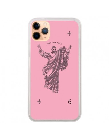 Coque iPhone 11 Pro Max God Pink Drake Chanteur Jeu Cartes - Mikadololo