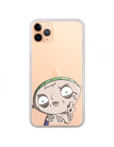 Coque iPhone 11 Pro Max Stewie Joker Suicide Squad Transparente - Mikadololo